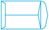 Icon of catalog envelope with centre seam