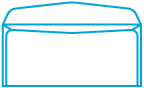 Icon of side seam of envelope